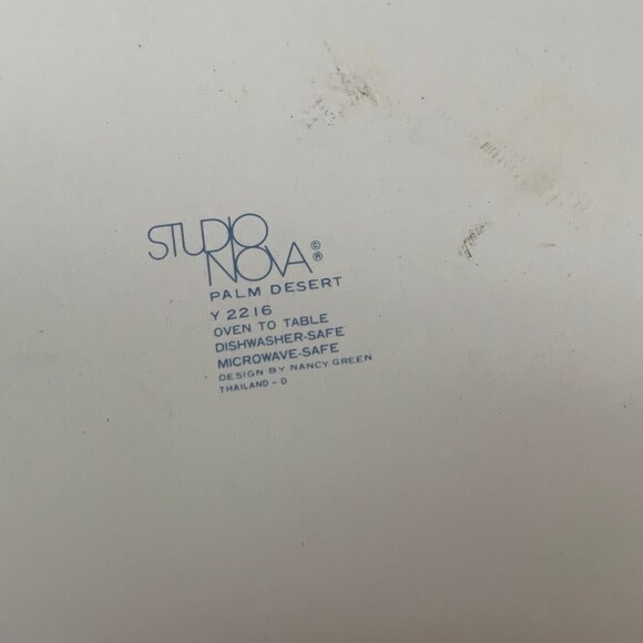 Studio Nova Palm Desert Y2216 by Nancy Green Large Platter Chop Plate 12 5/8 - Picture 4 of 9